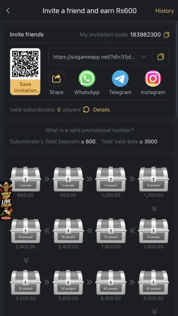 Six Game - Earn Real Money